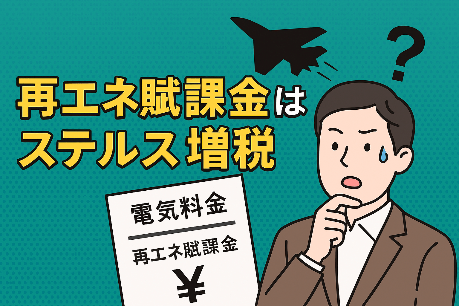 【家計に忍び寄るステルス増税?】再エネ賦課金という見えない負担の正体