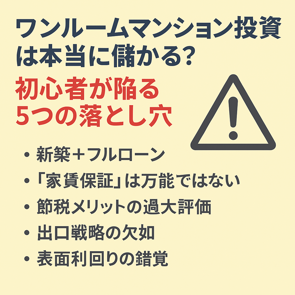 ワンルームマンション投資:儲からないスキームとは