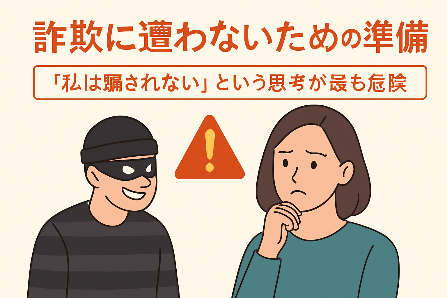 「私は騙されない」が危ない|詐欺に遭わないための準備とセルフチェック