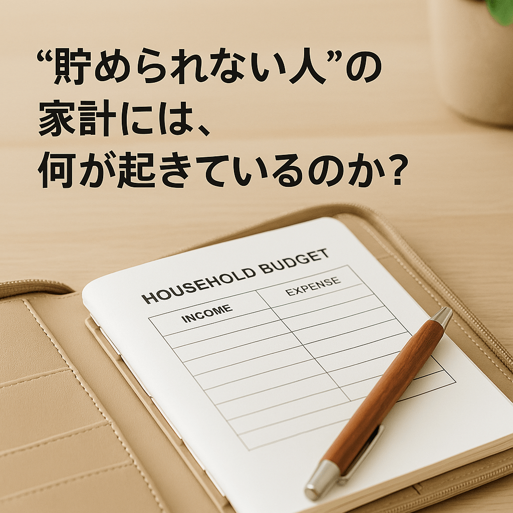 “貯められない人”の家計には、何が起きているのか?