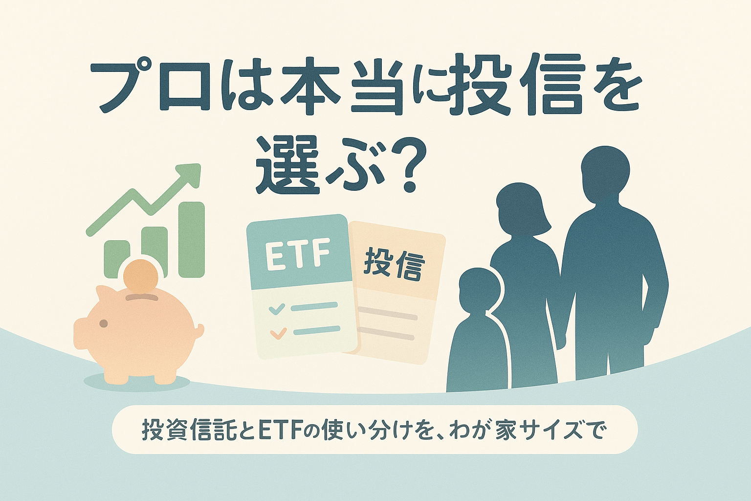 投資のプロは本当に投信を選ぶ?──投資信託とETFの使い分けを「わが家の最適解」で整理