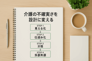 介護の不確実さを“設計”に変える——まねTama式4ステップ