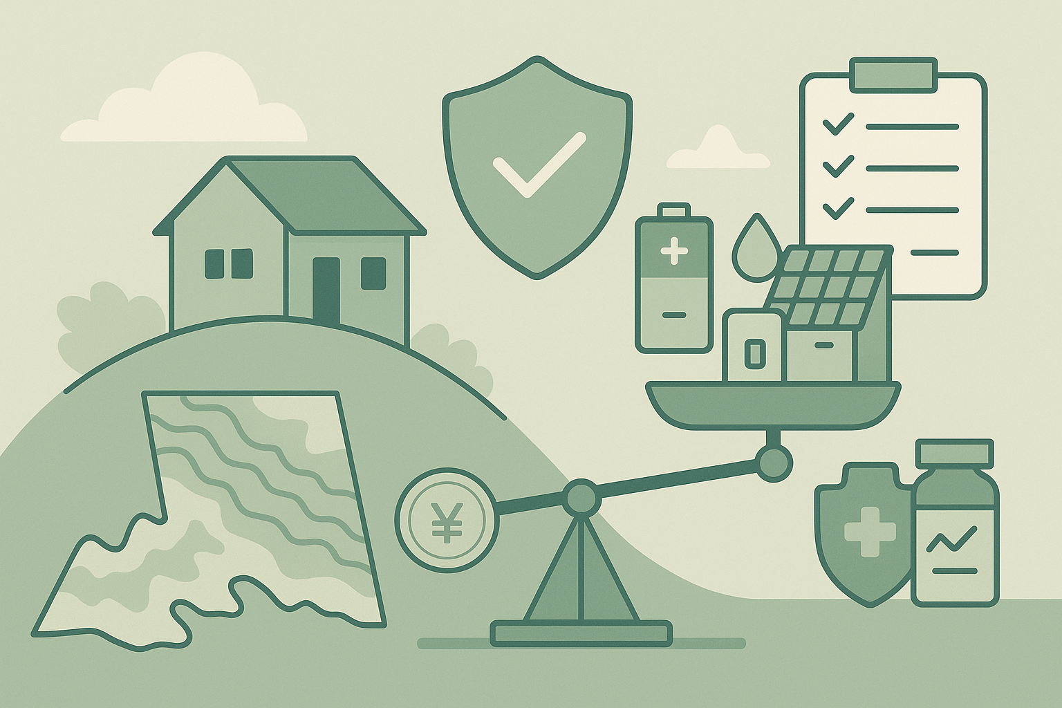 災害・レジリエンス設計──立地/建物/保険/備えを“家計の現実”に合わせて最適化する