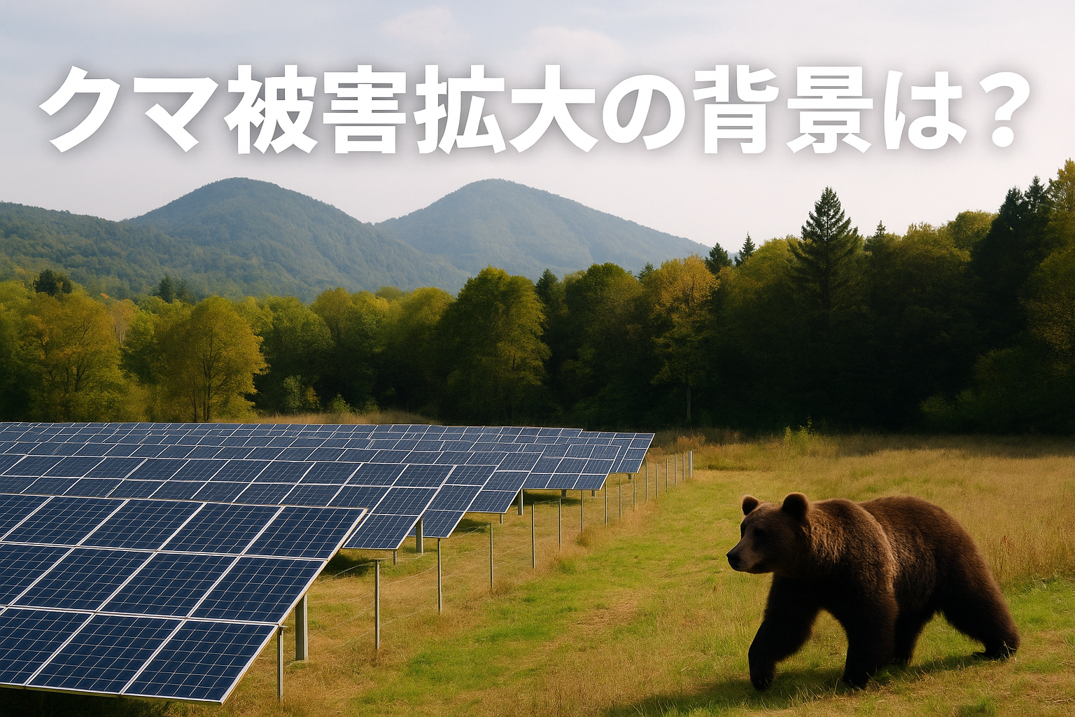なぜクマによる被害が増えているの?──人と自然の“すれ違い”から考える