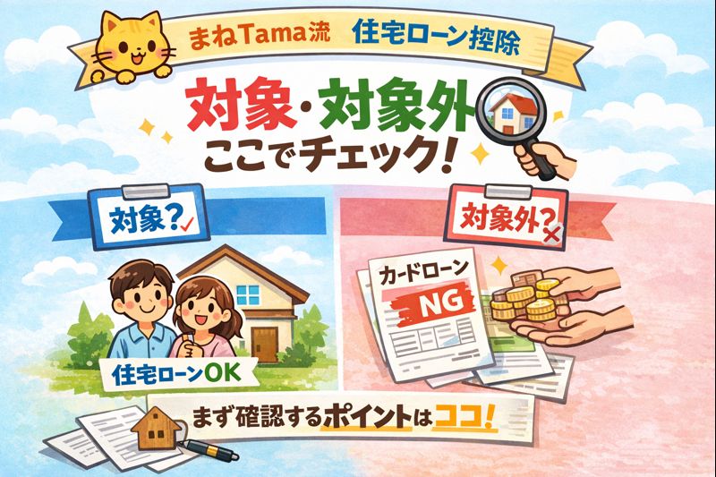 住宅ローン控除の「対象・対象外」— まずここだけ押さえるチェックリスト