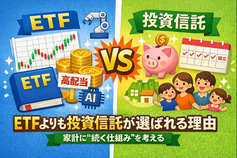 ETFが増えたのに投資信託が選ばれる理由──「続く仕組み」で考える家計の資産づくり