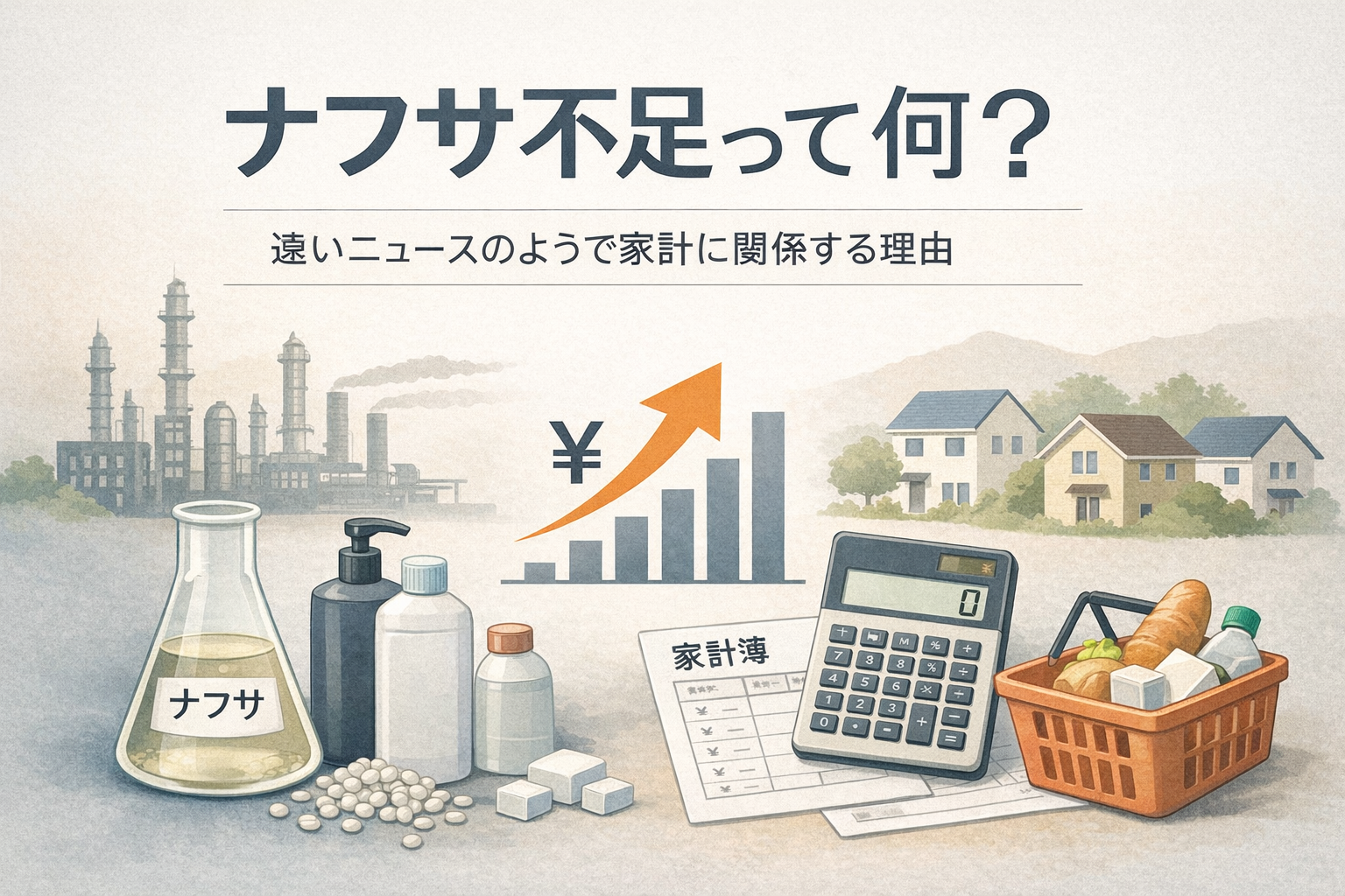 ナフサ不足って何？──遠いニュースを、家計を整えるきっかけに！