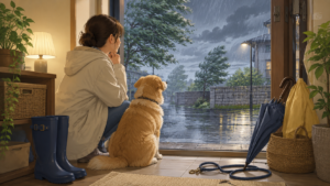 台風の日、犬の散歩はどうする？──大雨の日に家族と暮らしを守る判断メモ
